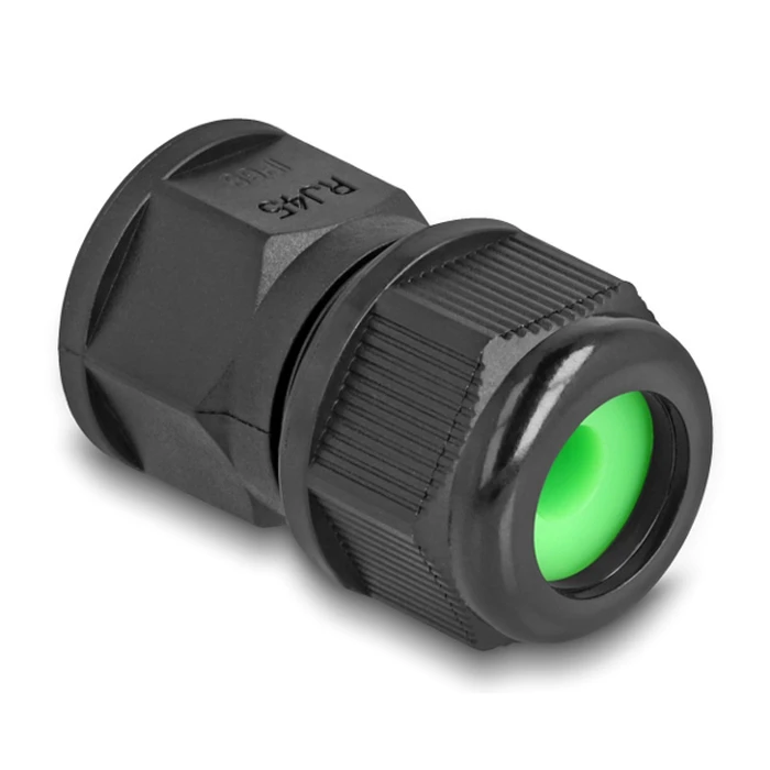 Σύνδεσμος Δικτύου Delock για RJ45 86995, αδιάβροχος IP67, μαύρος