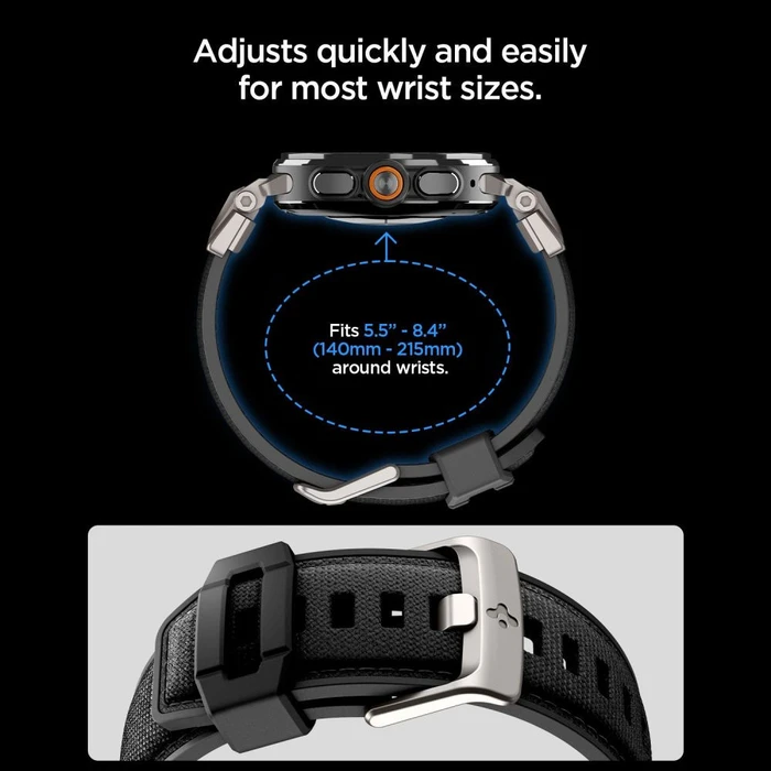 Spigen DuraPro Armor Band Samsung Galaxy Watch Ultra 1 / 2 2024-2026 47 mm Black