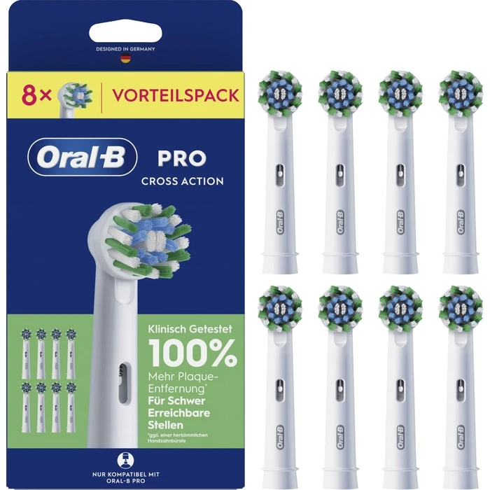 Oral-B Ανταλλακτικές κεφαλές Pro CrossAction 8 τεμάχια