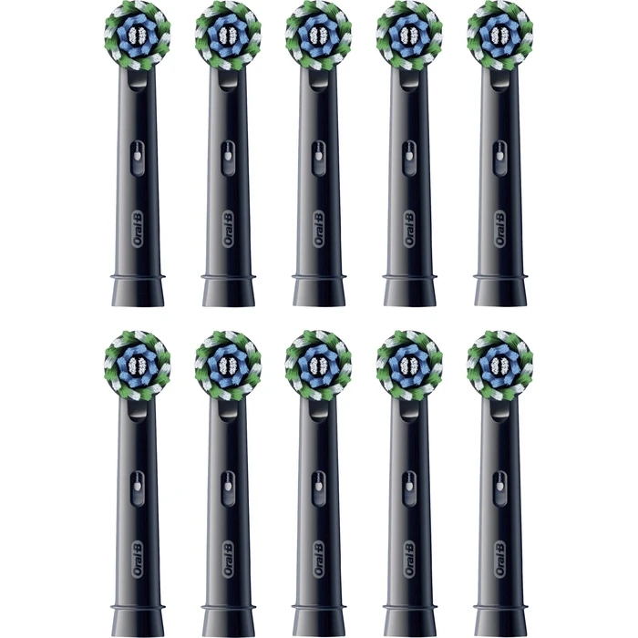Oral-B Ανταλλακτικές Κεφαλές Pro CrossAction Μαύρες - 10τμχ