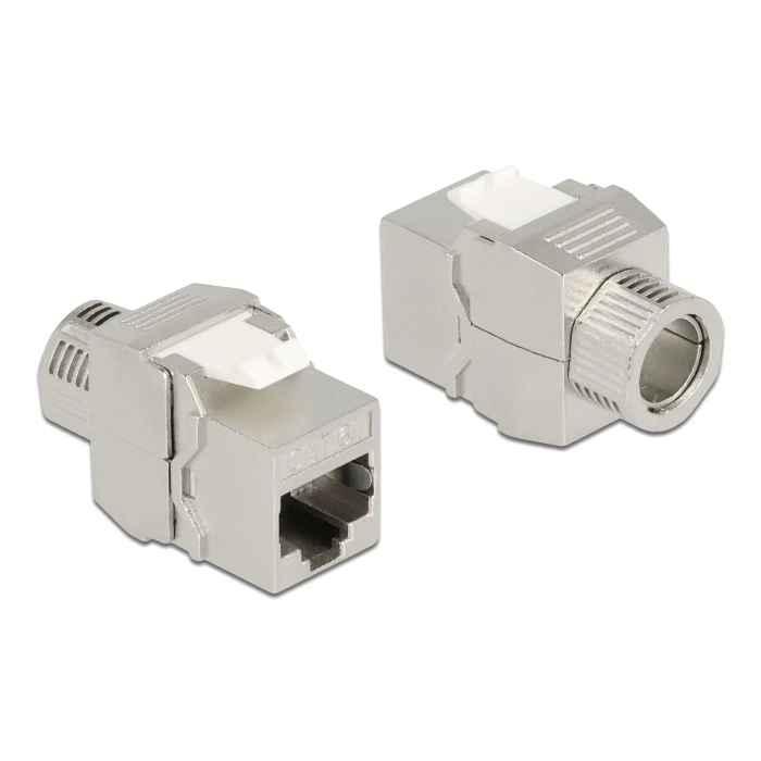 Keystone Delock Module RJ45 σε Lsa 87032, Cat.6A, Ασημί