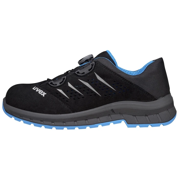 uvex 2 trend 69382 Low-cut safety shoe S1P BOA PU/PU W11 EU 44 black/blue (6938244)