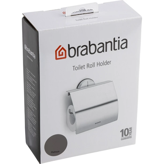 Brabantia Θήκη Χαρτιού Υγείας Platinum — Επιτοίχια, Γκρι