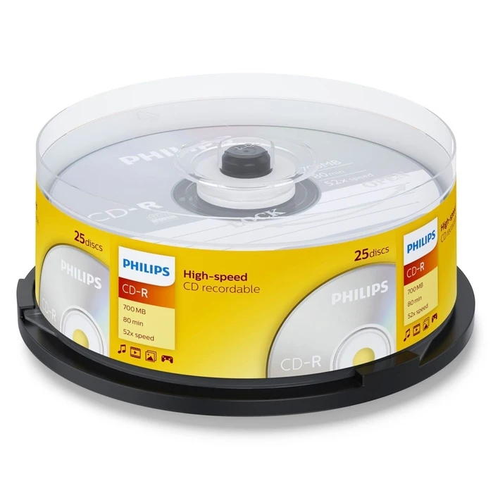 CD-R Philips 1x25 80Min 700MB 52x SP