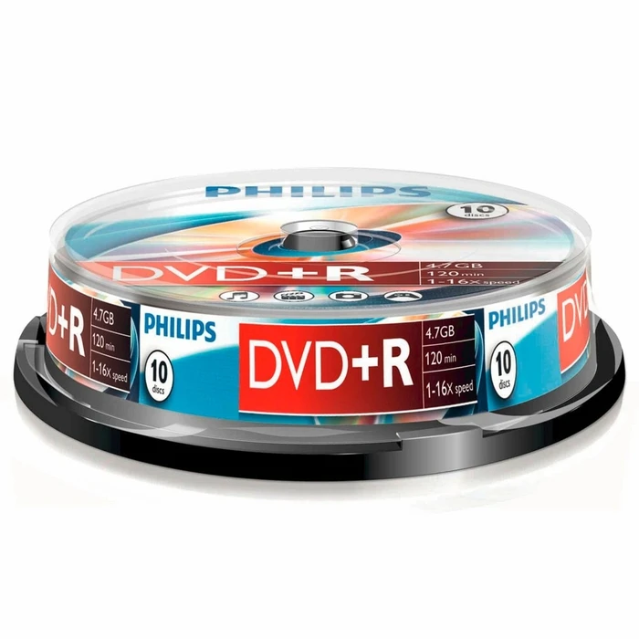 DVD+R 12cm Philips 1x10 DVD+R 4,7GB 16x SP