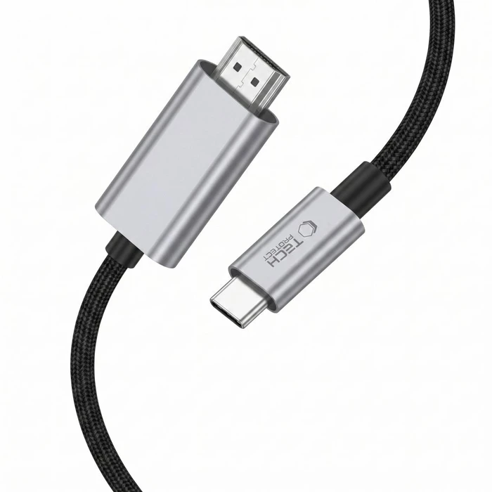 Tech-Protect Ultraboost Cable USB-C / HDMI 2.1 8K 60Hz 200cm Iron Grey