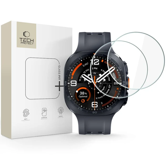 Tech-Protect Glass Fit+ Samsung Galaxy Watch Ultra 2 2026 47 mm Clear [2 PACK]