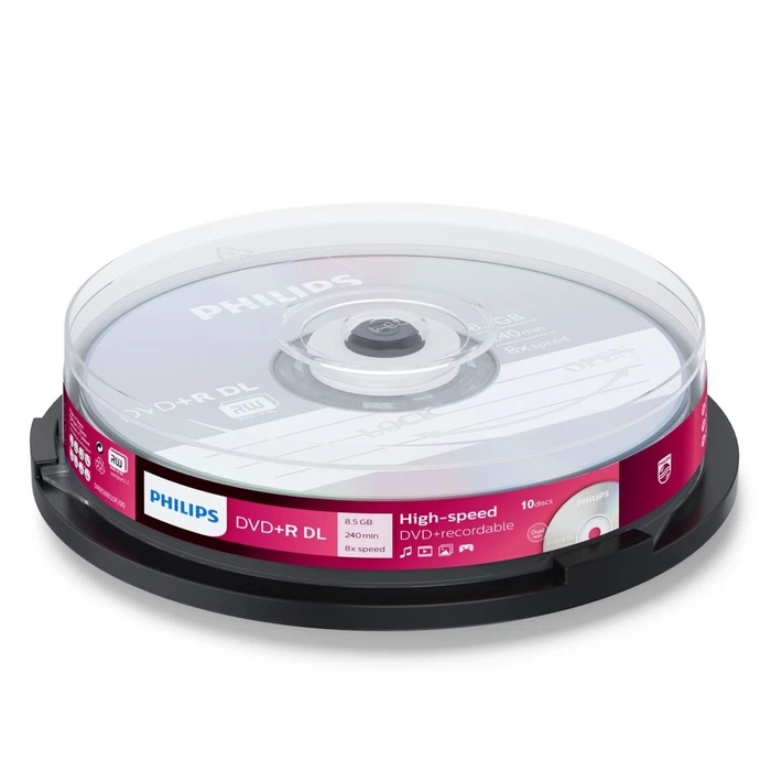 Philips DVD+R 12cm 1x10 8,5GB DL 8x SP