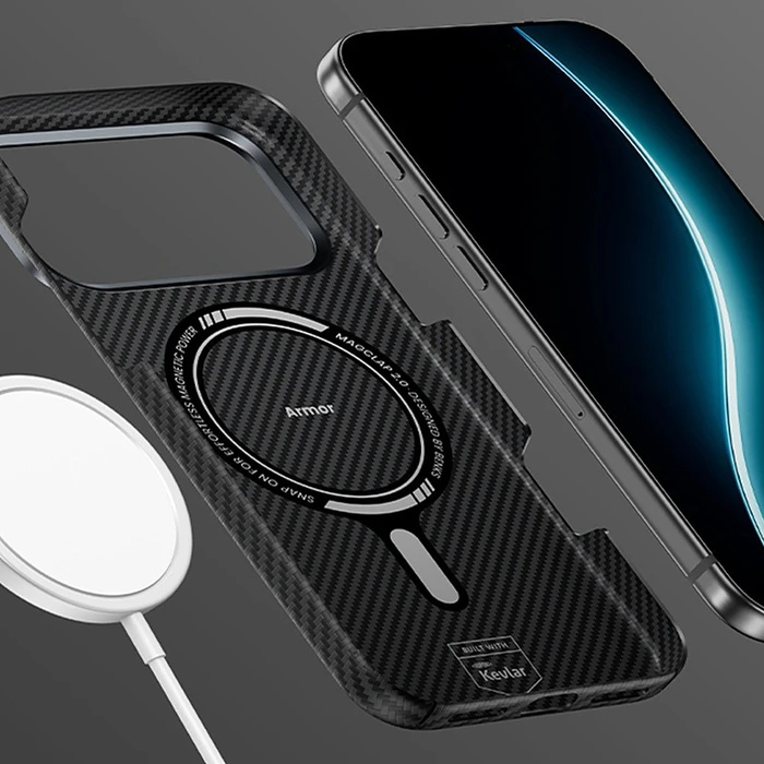 Benks Magnetic Armor Air Kevlar Metal Frame 600D Apple iPhone 17 black