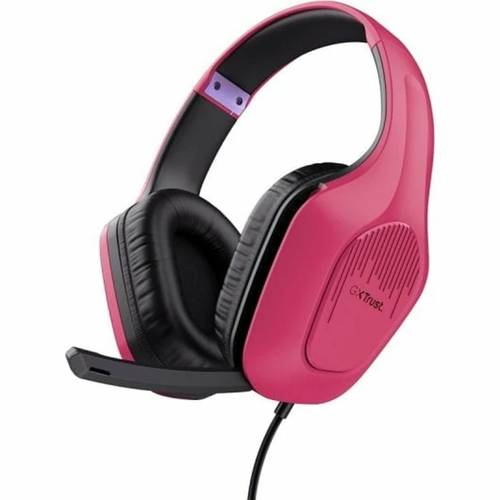 Gaming Headset με Μικρόφωνο Trust 24992 Μαύρο Ροζ