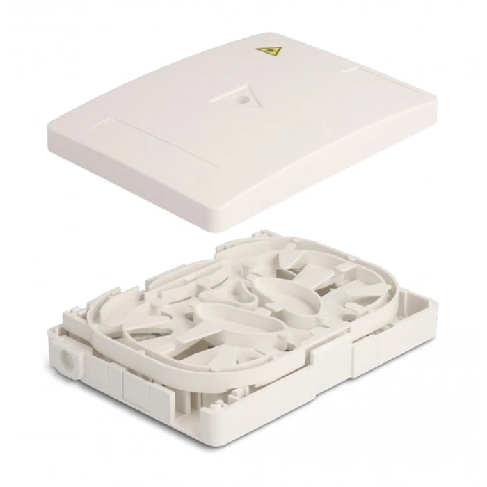 Κυτίο σύνδεσης οπτικών ινών Delock 87138 τοίχου, 2x SC Simplex/LC Dublex