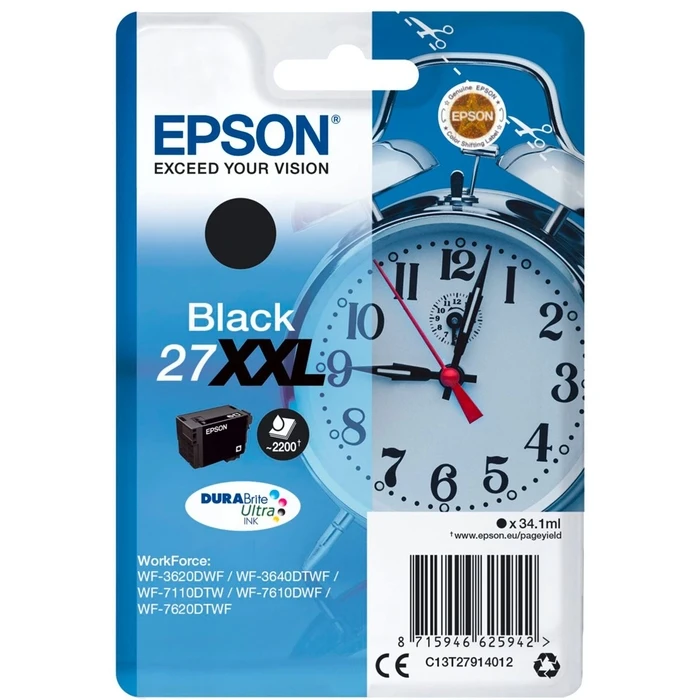 Μελάνι εκτυπωτή Epson DURABrite Ultra Ink 27 XXL Μαύρο T2791