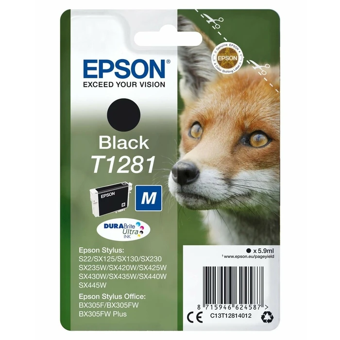 Αυθεντικό Μελάνι Epson STYLUS S22/SX125/ SX 235W /420W/425W, BX305F Μαύρο (x10)
