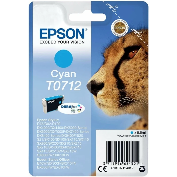 Μελάνι Epson Stylus D-78/92/120/DX-4000/5000/6000/7000F Κυανό (x10)