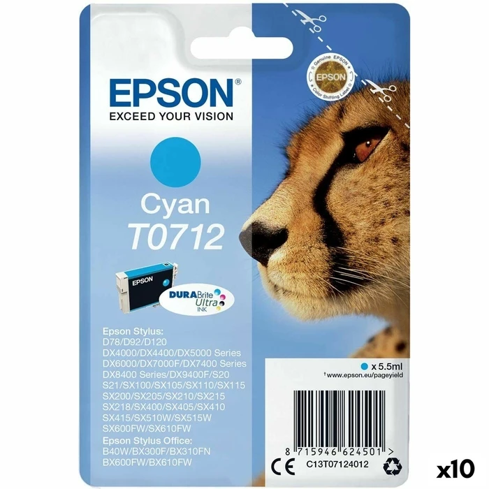 Μελάνι Epson Stylus D-78/92/120/DX-4000/5000/6000/7000F Κυανό (x10)