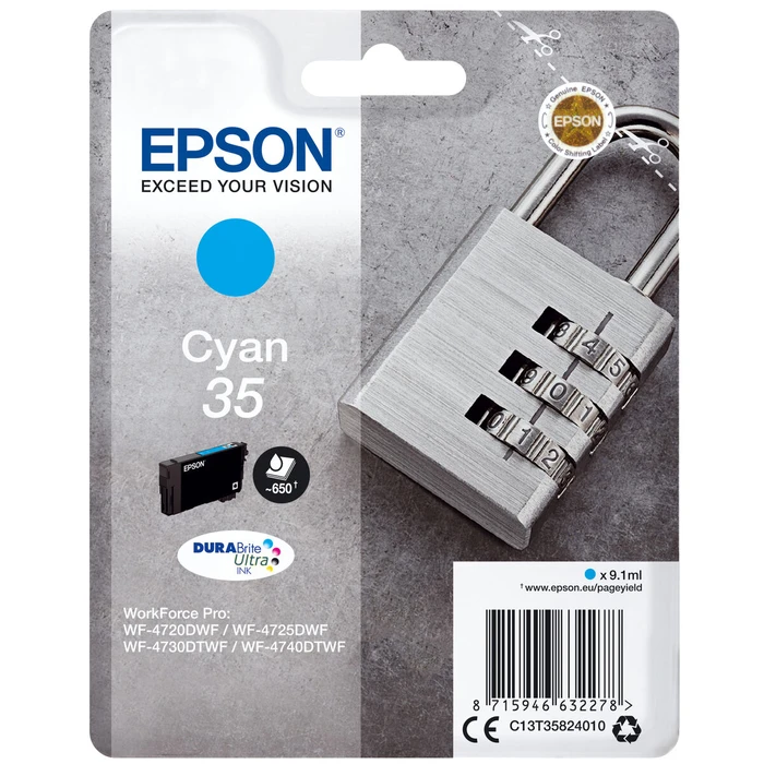 Μελάνι Epson C13T35824010 (16,1 ml) Κυανό 