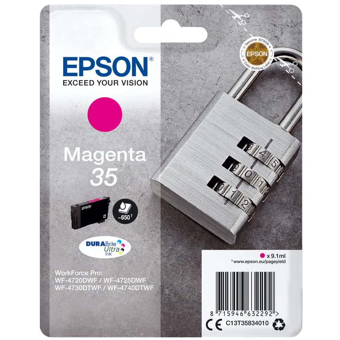 Αυθεντικό Μελάνι Epson C13T35834010 (16,1 ml) Mατζέντα