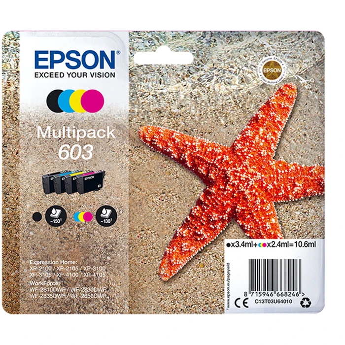 Αυθεντικό Μελάνι Epson C13T03U64020 10,6 ml Πολύχρωμο