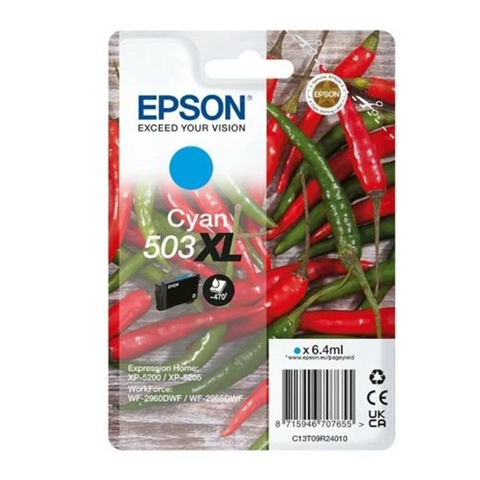 Αυθεντικό Μελάνι Epson 503XL Κυανό