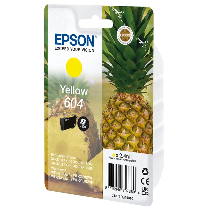 Αυθεντικό Μελάνι Epson 604 Κίτρινο