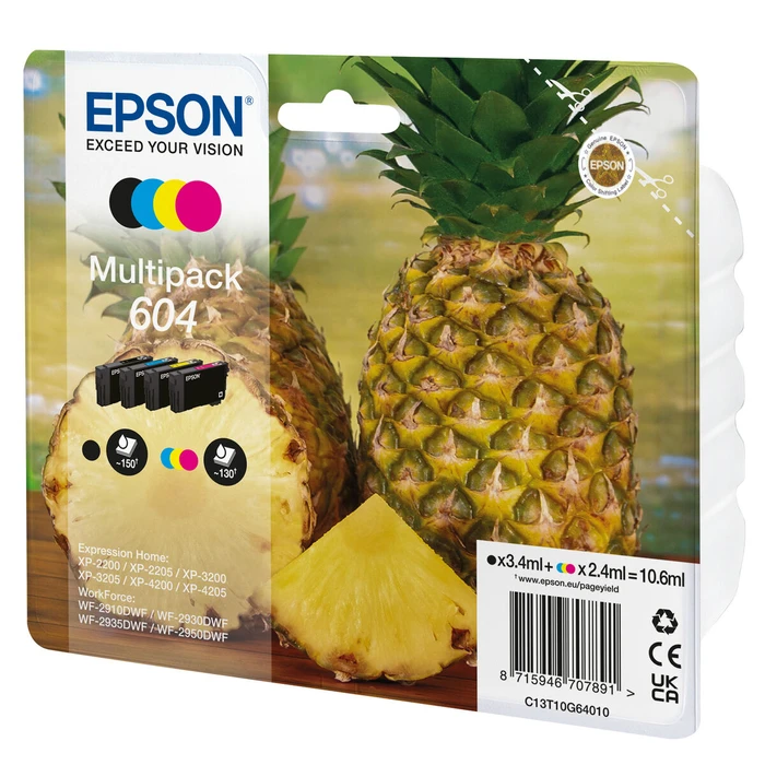 Αυθεντικό Μελάνι Epson C13T10G64020 Πολύχρωμο