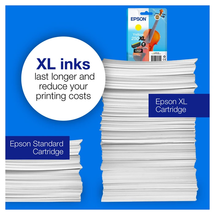 Epson 250 Γνήσιο Μελάνι Εκτυπωτή InkJet Κίτρινο (C13T16N44010)