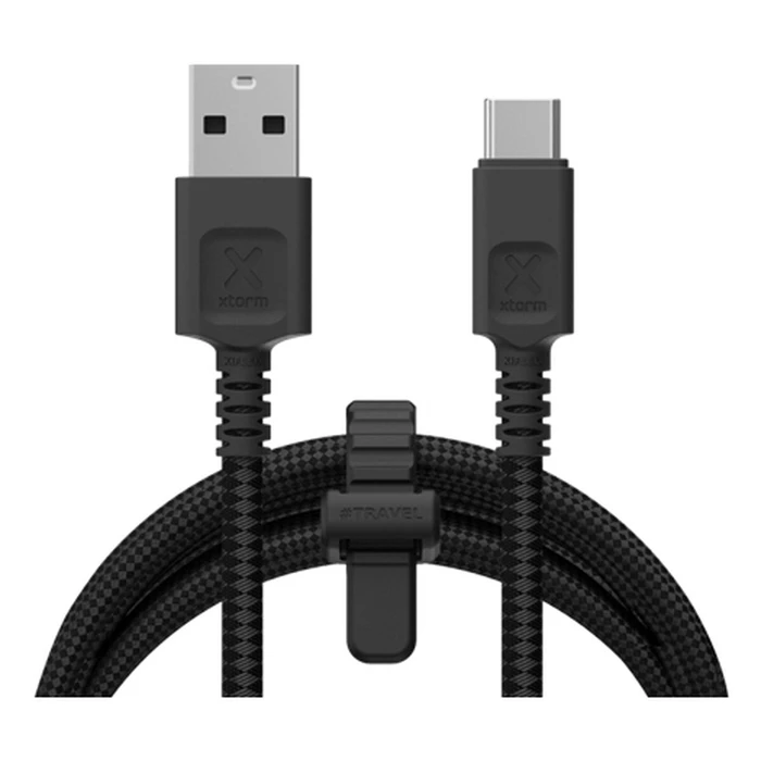 Xtorm USB 2.0 Cable USB-C male - USB-A Μαύρο 1.5m CX3051