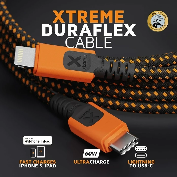 Xtorm Xtreme USB-C to Lightning Cable Πορτοκαλί 1.5m CXX2002