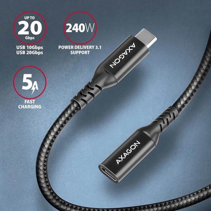 Καλώδιο USB Axagon BUCM32-CF10AB extension Gen2 USB-C USB-C