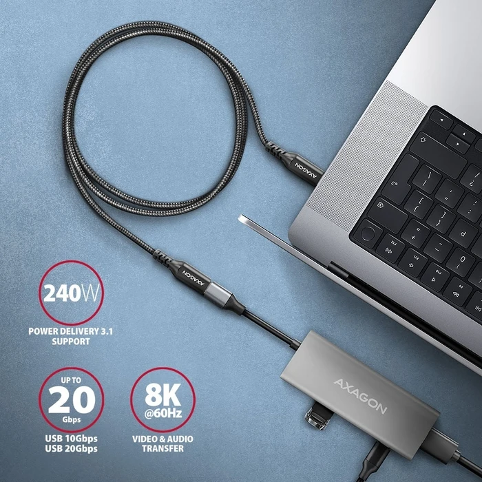 Καλώδιο Axagon Bucm32-Cf15ab Extension Gen2 Usb-C Usb-C