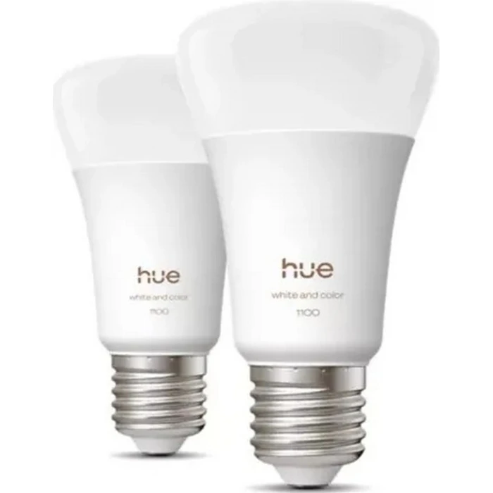 Philips Hue Smart Bulb A60 E27 1100 lm RGBW White Ambiance - 2 pcs