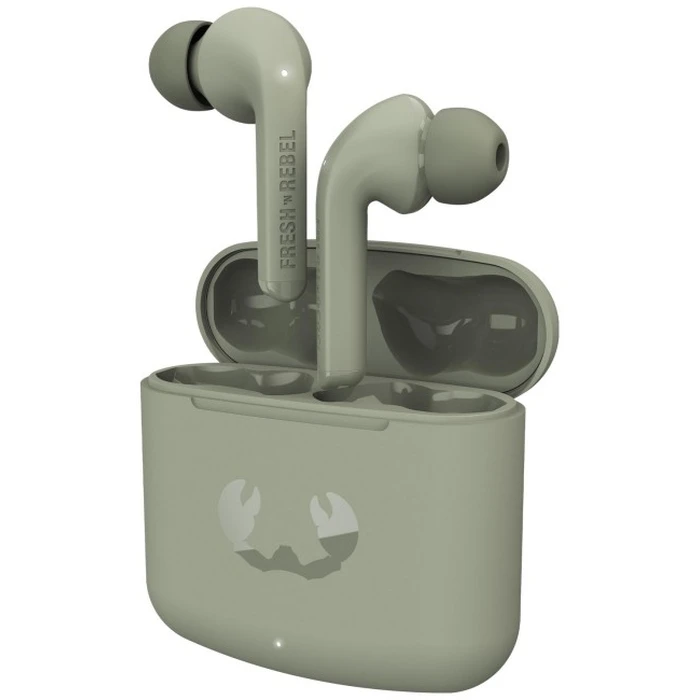 Fresh 'n Rebel Twins Fuse Dried Green - Ασύρματα True Wireless in‑ear ακουστικά με θήκη φόρτισης