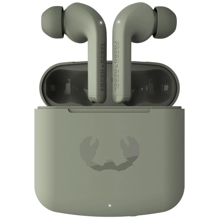 Fresh 'n Rebel Twins Fuse Dried Green - Ασύρματα True Wireless in‑ear ακουστικά με θήκη φόρτισης