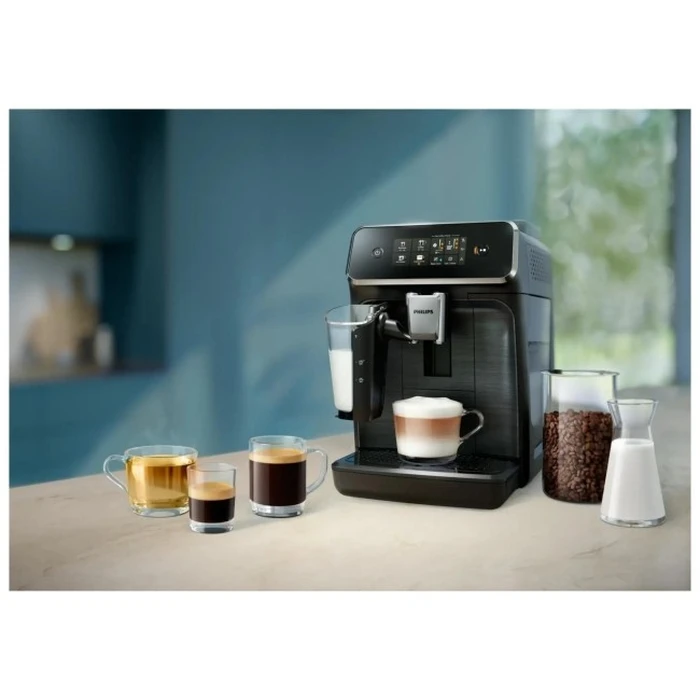 Philips 2300 LatteGo EP2339/40 Automatic Coffee Machine (black/silver)