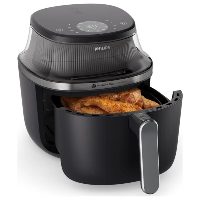 Philips Ovi XL 3000 NA341/00 Φριτέζα Αέρος 7.2 L – Μαύρο/Ασημί