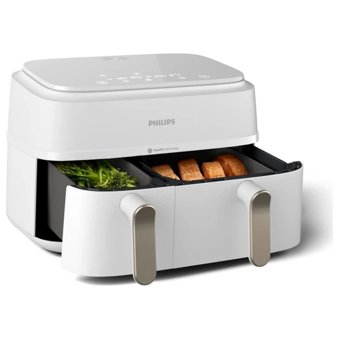 Philips Air Fryer Dual Basket NA353/10 9L White