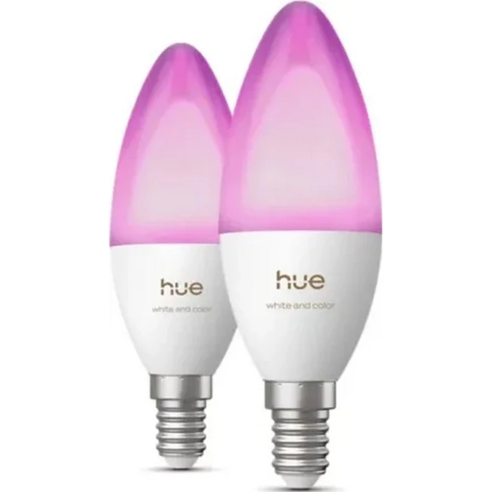 Philips Hue E14 3,7W RGBW B39 - Σετ 2 τεμαχίων