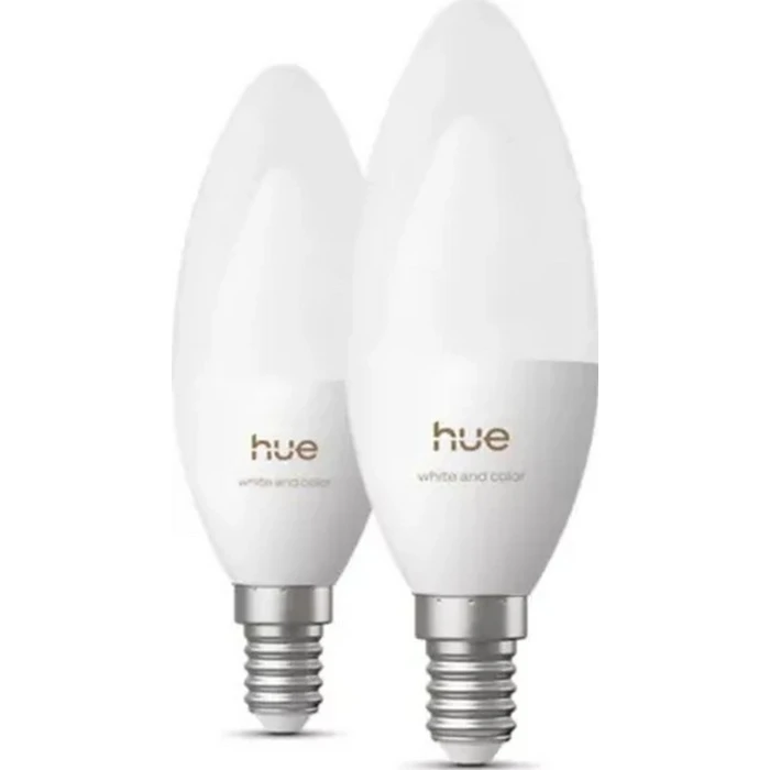 Philips Hue E14 3,7W RGBW B39 - Σετ 2 τεμαχίων