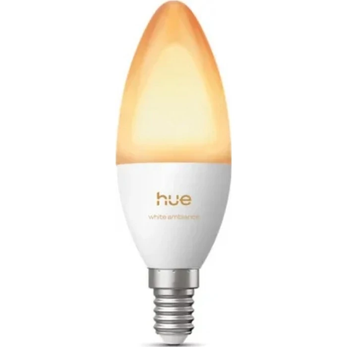 Philips Hue Λάμπα LED E14 B39 3,7W Λευκό Φως (1000-20000K)
