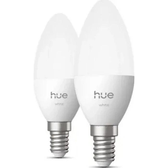 Philips Hue E14 B39 3,7W Έξυπνη Λευκή Λάμπα (2700K) - 2 τμχ