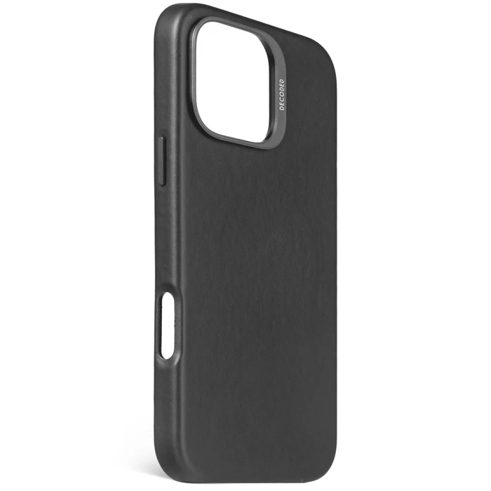 Decoded Δερμάτινη Θήκη Backcover για iPhone 16 Pro Max - Μαύρο