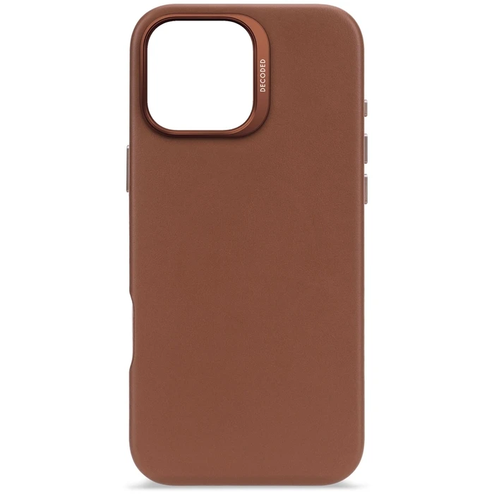 Decoded Δερμάτινη Θήκη Backcover για iPhone 16 Pro Max - Tan