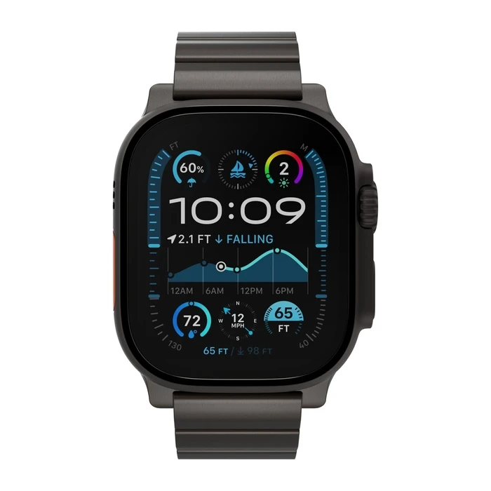Decoded Τιτάνιο Λουράκι για Apple Watch Ultra 1 & 2 - Titanium Μαύρο