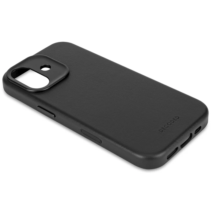 Decoded Δερμάτινη Θήκη Πλάτης για iPhone 17 - Μαύρο