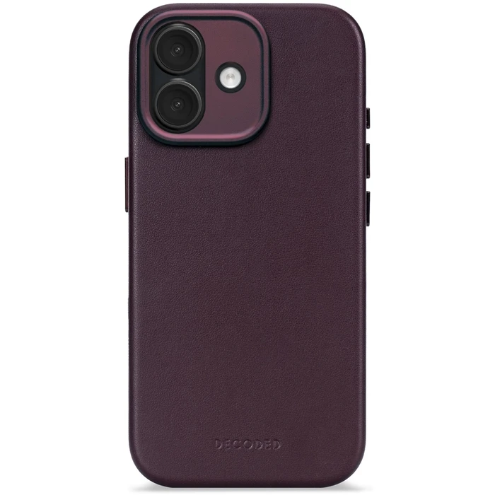 Decoded Δερμάτινη Πίσω Θήκη iPhone 17 Dark Ruby