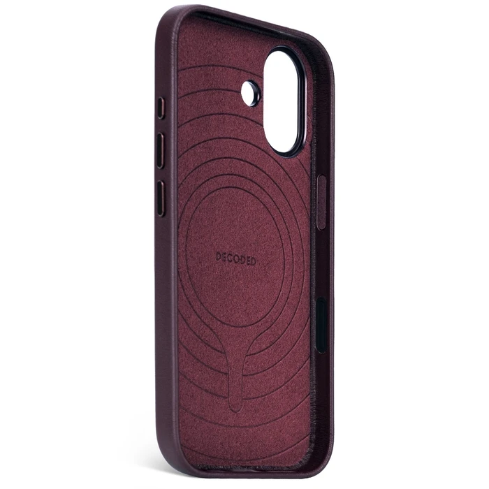 Decoded Δερμάτινη Πίσω Θήκη iPhone 17 Dark Ruby