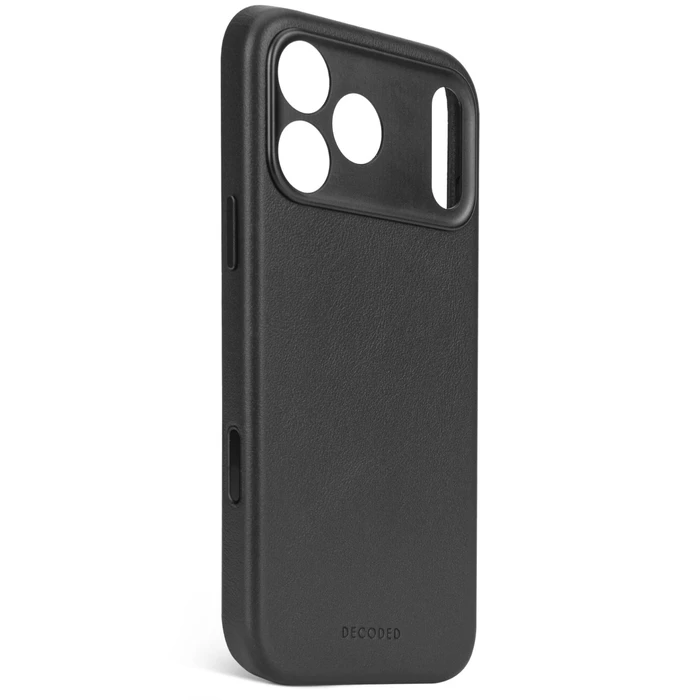 Decoded Δερμάτινη Θήκη Πλάτης για iPhone 17 Pro - Μαύρο