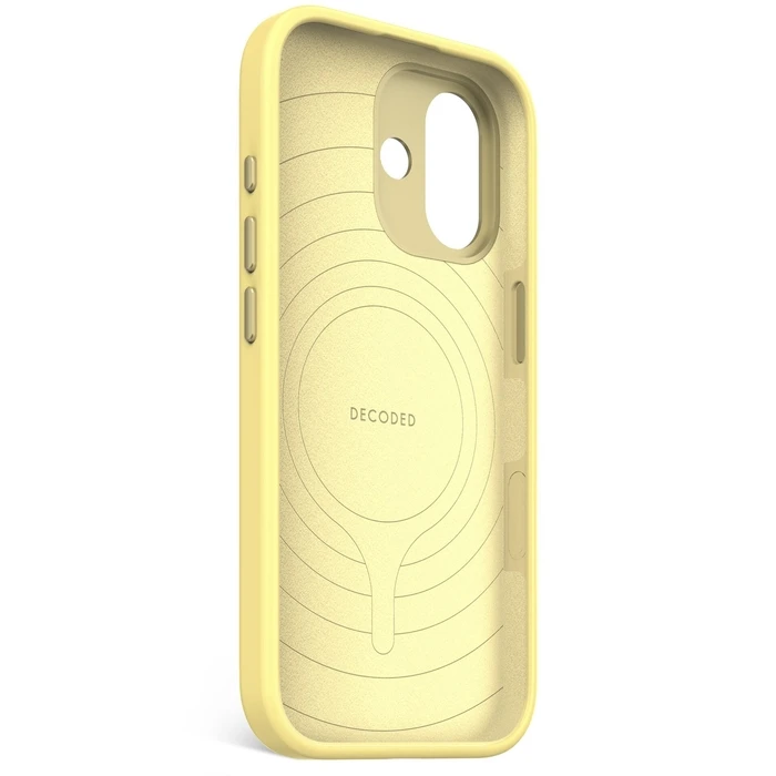 Decoded Αντιμικροβιακή Σιλικόνης Πίσω Θήκη για iPhone 17 Yuma Yellow