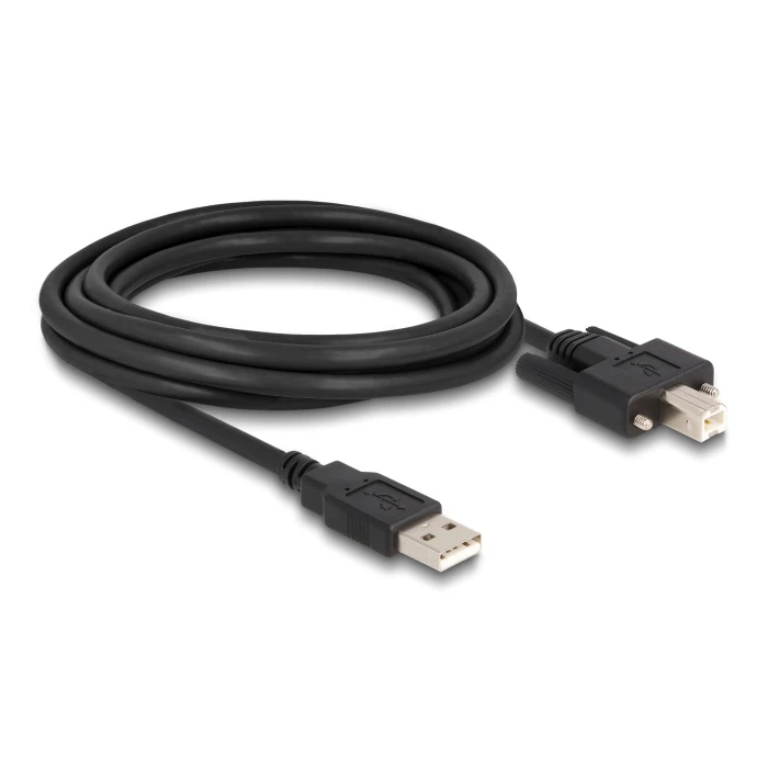 Καλώδιο USB Delock σε USB Type B 87215, 3m, μαύρο