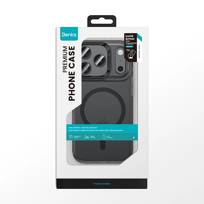 Benks Magnetic Lucid Armor Apple iPhone 17 Pro Max black (Camera Control Button)